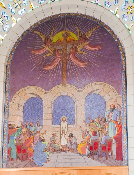 JERUSALEM, ISRAEL 13. heinäkuuta 2015. Jeesuksen tuomio ennen San — kuvapankkivalokuva
