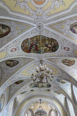 Lesniow, Polonya - 01 Mayıs 2016: iç Lesniow Kilisesi