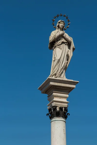 Statue de Notre-Dame de l'Immaculée Conception au milieu de — Photo