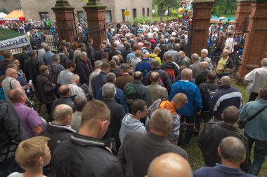 Piekary Slaskie, Polonya, 29 Mayıs 2016.: yıllık gala erkekler ve