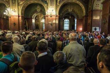 Piekary Slaskie, Polonya, 29 Mayıs 2016.: Bas iç