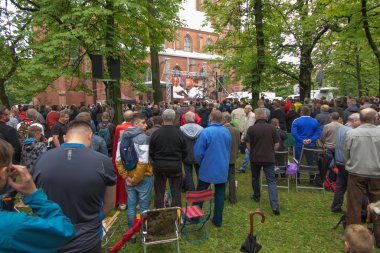 Piekary Slaskie, Polonya, 29 Mayıs 2016.: yıllık gala erkekler ve