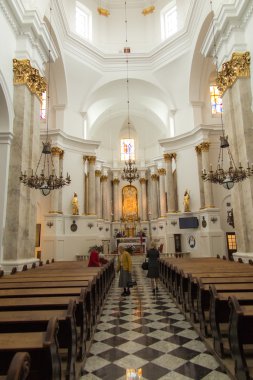 Chelm, Polonya - 7 Mayıs 2016: tapınak içinde Bazilika 