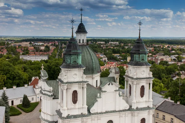 The view from the bell tower of the Basilica of the Virgin of Ou — Stock Photo, Image