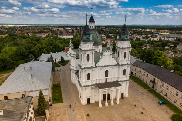 The view from the bell tower of the Basilica of the Virgin of Ou — Stock Photo, Image