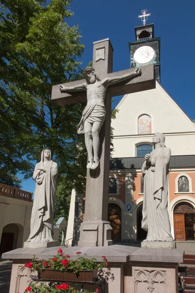 Mountain St. Anna Basilica, Franciscan monastery and the Interna — Stock Photo, Image