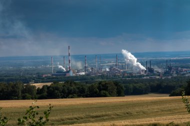 Mount St. Anna görünümü üzerinde kokain bitki Zdzieszowice 