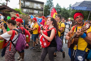 Krakow, Polonya - 30 Temmuz 2016: Tanımlanamayan Worl katılımcıların
