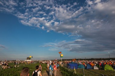 Krakow, Polonya - 31 Temmuz 2016: Tanımlanamayan Worl katılımcıların
