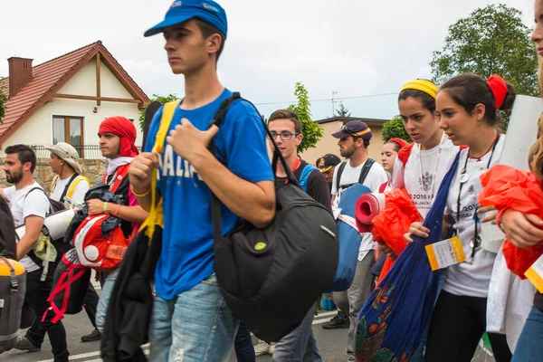 KRAKOW, POLONIA - 31 LUGLIO 2016: Partecipanti non identificati di Worl — Foto Stock