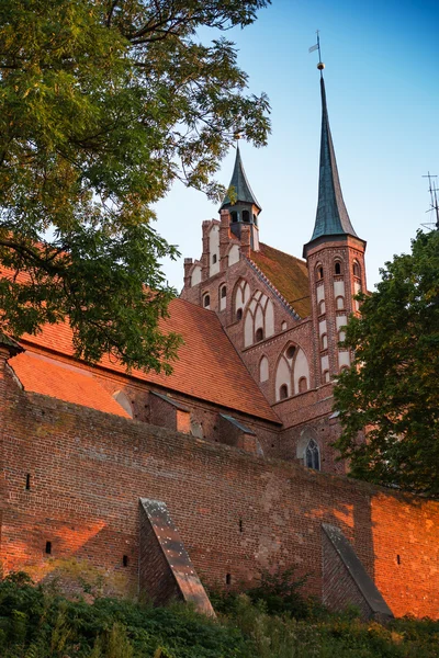 Catedral de Frombork, lugar donde Nicolás Copérnico fue enterrado . — Foto de Stock
