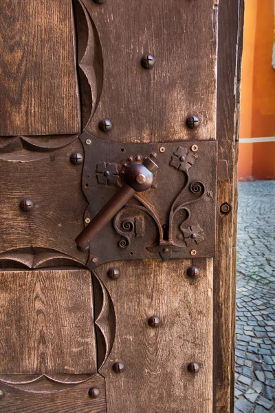 Fragment van de deur naar de kathedraal in Pelplin in Polen — Stockfoto