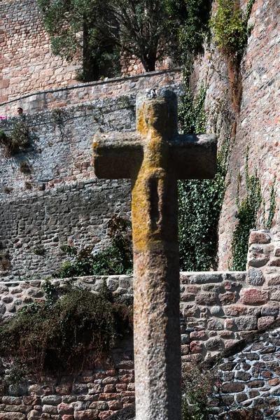 Panoramic view of famous Le Mont Saint-Michel — Stock Photo, Image