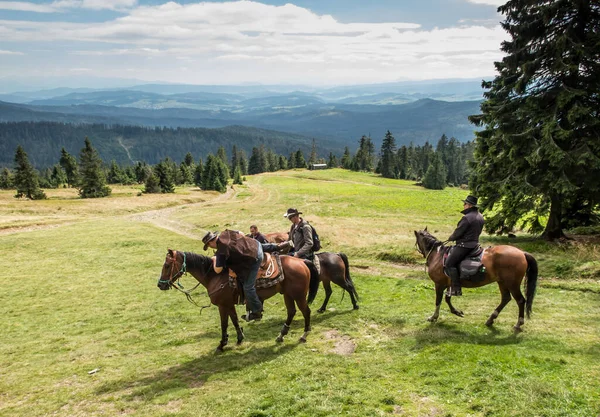 Hala Rysianka Beskid Zywiecki Polonya Eylül 2020 Hala Rysianka Barınağı — Stok fotoğraf