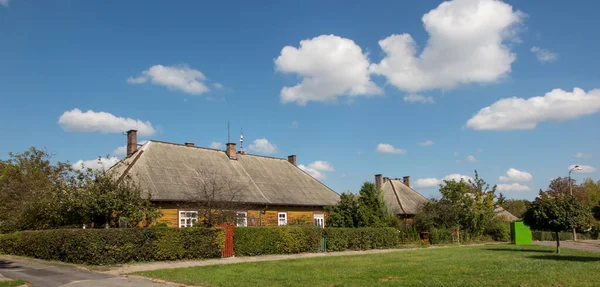 Starý Historický Rezidenční Dům Barevnou Zahradou Polském Chelmu Pozůstatky Domů — Stock fotografie