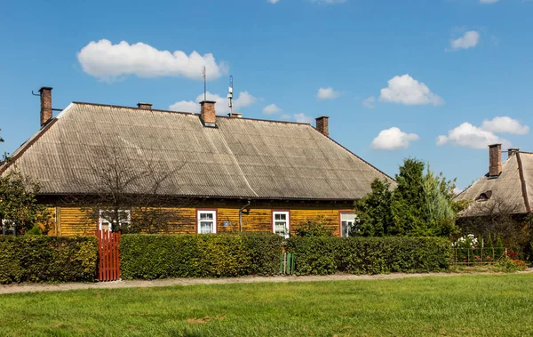 Régi Történelmi Lakóház Színes Kerttel Chelmben Lengyelországban Második Világháború Előtt — Stock Fotó