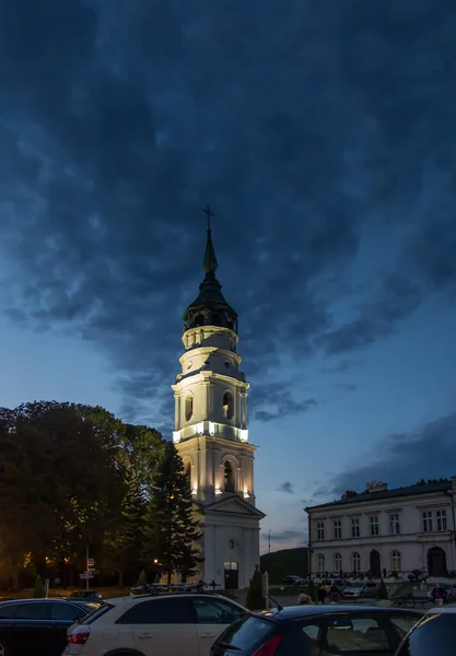 Toren Klokkentoren Bij Mary Basiliek Chelm Het Oosten Van Polen — Stockfoto