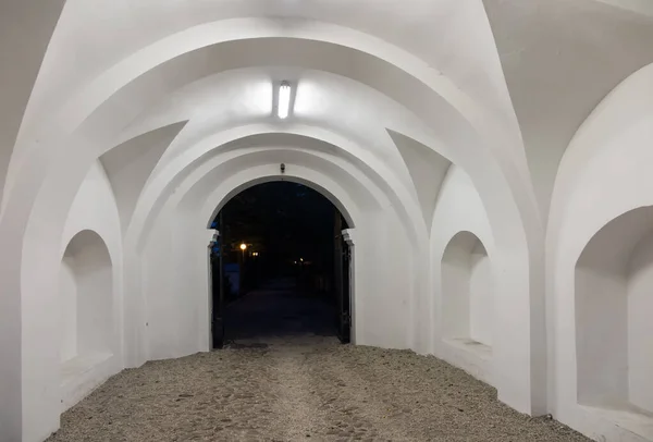 Puerta Salida Del Santuario Nuestra Señora Chelm Polonia Dirección Parque — Foto de Stock