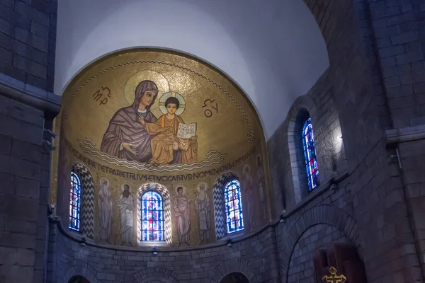 以色列耶路撒冷 2020年1月30日 以色列耶路撒冷旧城多米蒂安修道院装饰内部 — 图库照片
