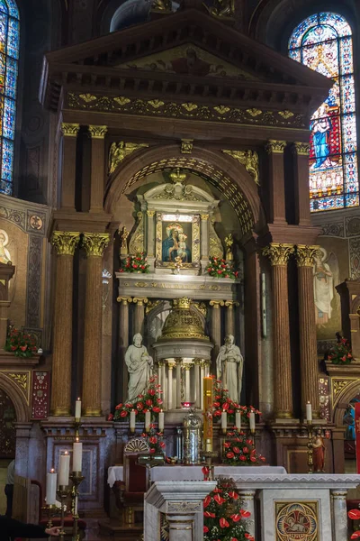 Piekary Slaskie Polônia Maio 2019 Interior Basílica Nossa Senhora Piekary — Fotografia de Stock