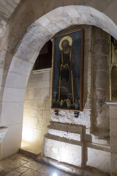 Jerusalém Israel Janeiro 2020 Fragmentos Decoração Das Criptas Capelas Basílica — Fotografia de Stock