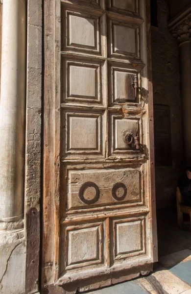 Porte Principale Église Saint Sépulcre Est Une Église Dans Quartier — Photo