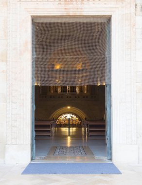 Tabor Dağı. İsrail. 27 Ocak 2020: İsrail Tabor Dağı 'ndaki Şekil Değiştirme Kilisesi