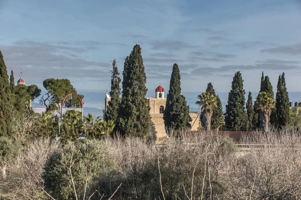 Transfiguration Monastery Orthodox Monastery Built 1862 Mount Tabor Northern Israel — Stock Photo, Image