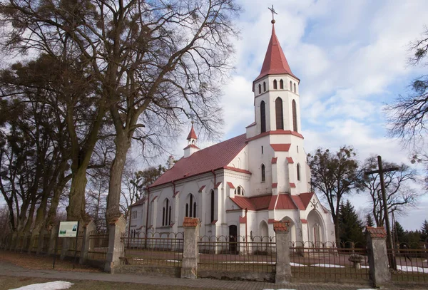 Kościół Świętych Apostołów Piotra Pawła Nad Bugiem Świerzach Wschodniej Polsce — Zdjęcie stockowe