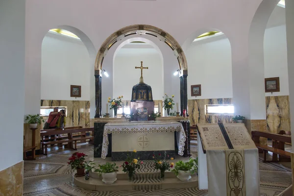 Mount Beatitudes Israel January 2020 Interior Church Mount Beatitudes Israel — Stock Photo, Image