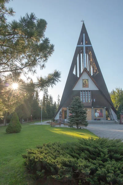 Bachledowka Novým Kostelem Otců Pauline Místem Úpatí Pohoří Tatra Kde — Stock fotografie