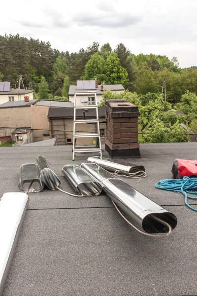 Oval Insats Brandhärdigt Och Syrabeständigt Stål Förberedd För Insättning Gammal — Stockfoto