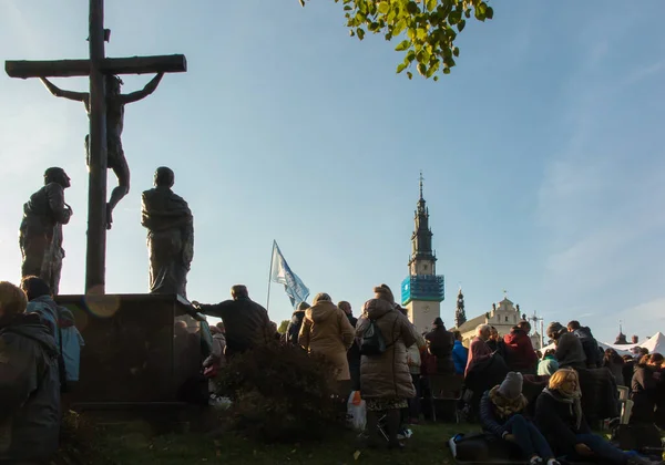 Czestochowa Polsko Října 2016 Spojené Vykoupení Celodenní Modlitba Setkávání Lidí — Stock fotografie