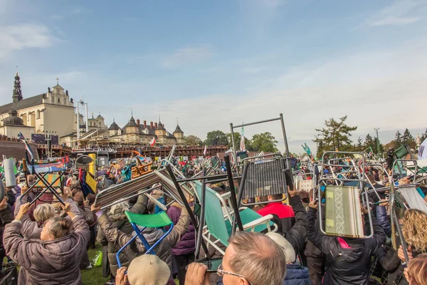 Czestochowa Polsko Října 2016 Spojené Vykoupení Celodenní Modlitba Setkávání Lidí — Stock fotografie