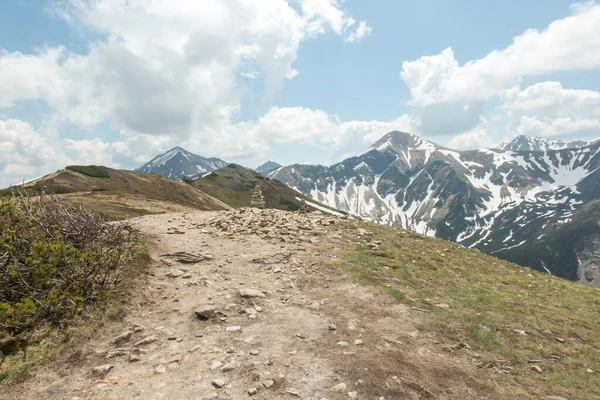 Vue Crête Ornak Vers Les Hautes Tatras Pologne — Photo