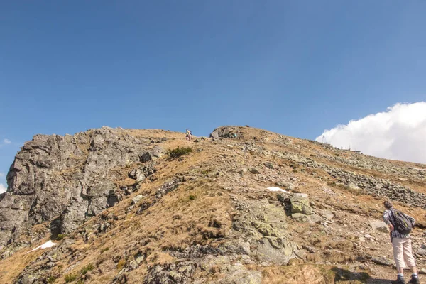 Randonnées Montagne Long Des Sentiers Tatra Début Été Par Temps — Photo