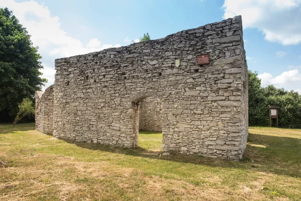 Ruins of the church of St. Stanislawa in Zarki - ruins of the Baroque church from the second half XVIII century. Church stood at an important trade route leading from Krakow to Czestochowa, Poland