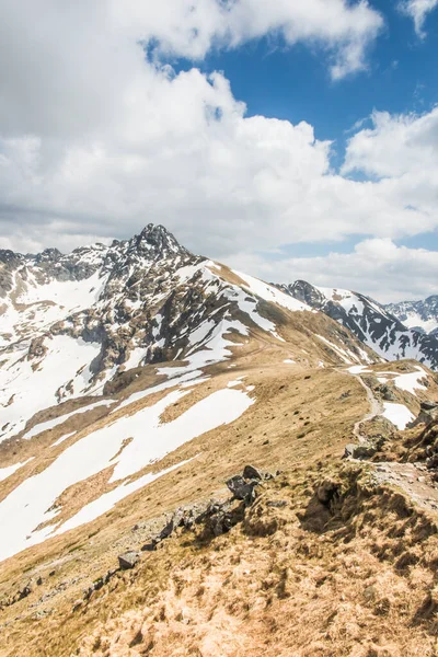 Pohled Vysoké Tatry Strany Kasprowy Wierch Polsku Počátek Června Začátku — Stock fotografie