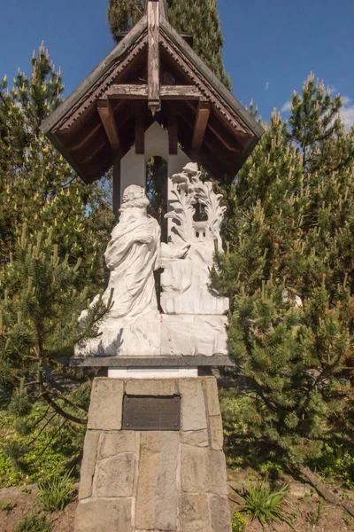 Podhale Ludzmierz Deki Meryem Ana Mabedi Nin Çevresindeki Tespihin Gizemleri — Stok fotoğraf