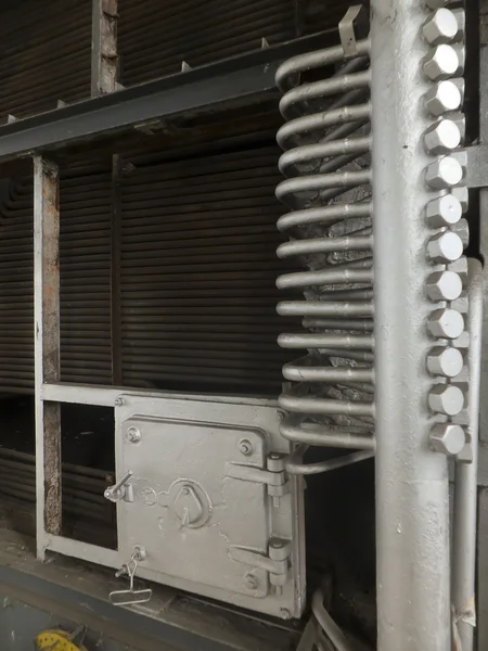 Fragment of the interior of an old water boiler — Stock Photo, Image