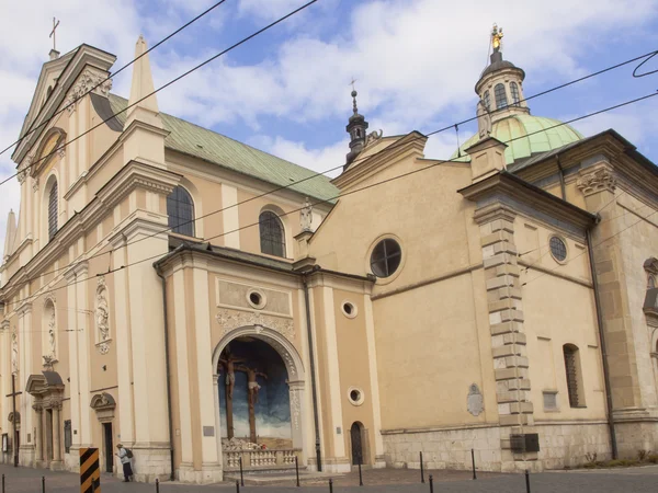 Krakow, Polen - 29 maart 2015: De Karmeliet kerk in Krakau, — Stockfoto