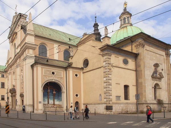 Krakov, Polsko - 29. března 2015: Karmelitánský kostel v Krakově, — Stock fotografie