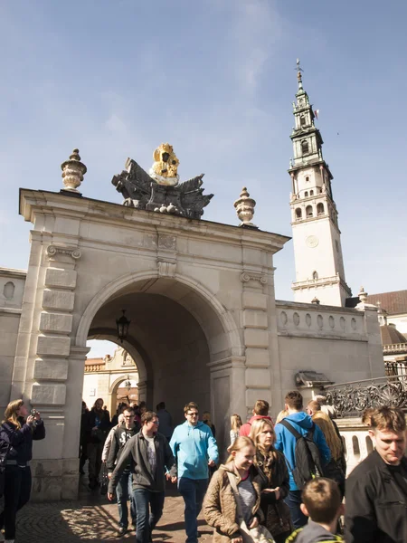 Czestochowa, Polsko 12 duben 2015: Jasna Gora je nejslavnější — Stock fotografie