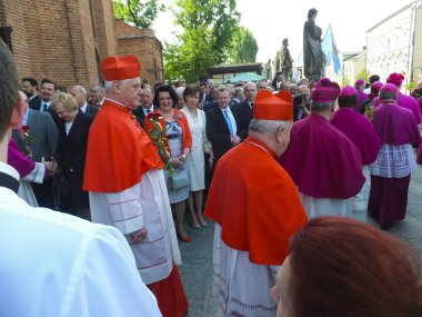 Piekary Sl, Polonya - 31 Mayıs: Kardinal Gerhard Muller, prefect'i