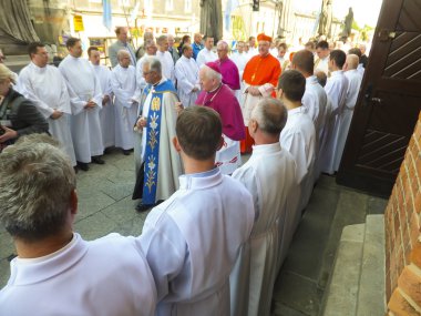 Piekary Sl, Polonya - 31 Mayıs: Kardinal Gerhard Muller, prefect'i