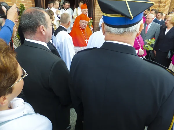 PIEKARY SL, POLAND - MAY 31: Cardinal Gerhard Muller, prefect of — Stock Photo, Image