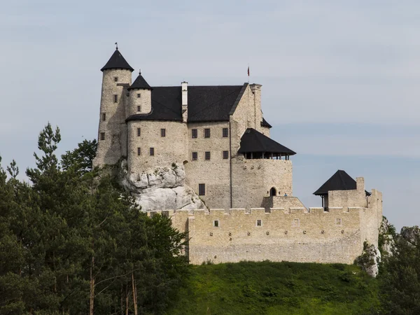 Bobolice ιππότη κάστρο στην Κρακοβία Czestochowa Jura — Φωτογραφία Αρχείου