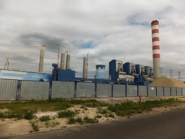 Rozbudowa elektrowni węglowych Opole — Zdjęcie stockowe