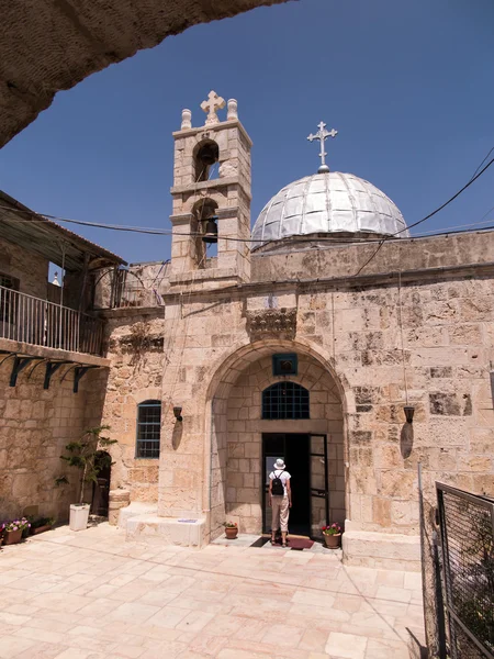 Église orthodoxe Saint-Jean-Baptiste dans la vieille Jérusalem, Israël — Photo