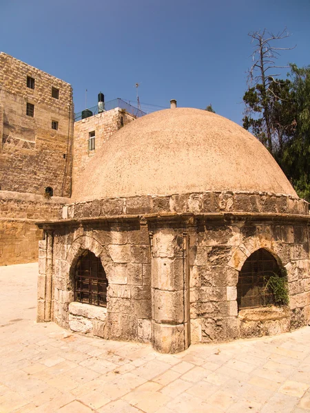 エルサレムの聖墳墓聖堂の複合のコプト一部の古い建物 — ストック写真